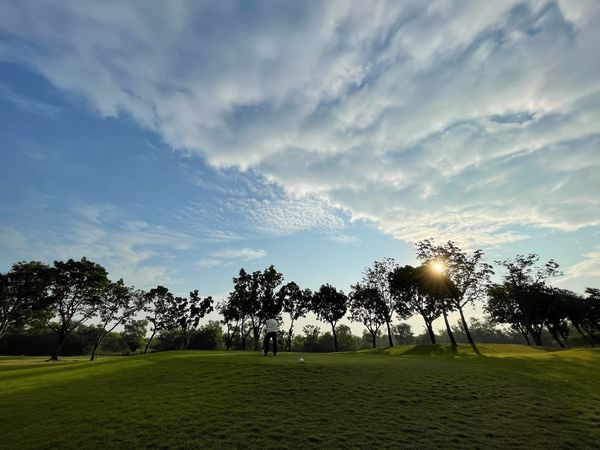 Northern Rangsit Golf Club 1 person tree golf course cloud nature and grass