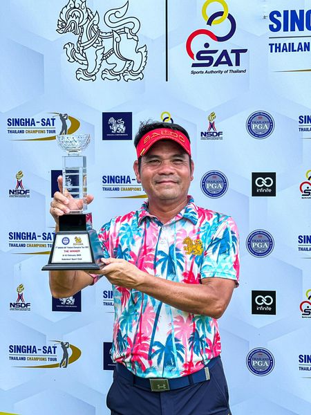 สนามกอล์ฟ กบินทร์บุรี สปอร์ตคลับ Kbsc 1 person standing and SIN THAILAN SAT Sports Authority Thailand SINGHA SAT THAILAND CHAMPIONS TOUR NSDF PGA SIN THAIL SINGHA THAILAND CHAMPIONS PGA infinite SINGHA SAT THAILAND HAMPIONS P kt PGA SIN THAIL NSDF 135 SIN THAIL infinite SINGHA SAT THAILAND CHAMPIONS TOUR PGA SIN THAIL