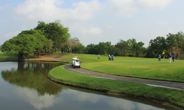 Northern Rangsit Golf Club 7 people golf course grass and nature