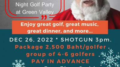 มาร่วมฉลอง Merry Christmas Night Golf Party at Green Valley Country Club