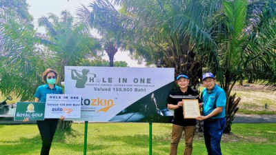 ขอแสดงความยินดีกับท่านนักกอล์ฟ ที่สามารถทำ Hole in one ได้ที่หลุม 13 พาร์ 3 ระยะ 149 หลาค่า