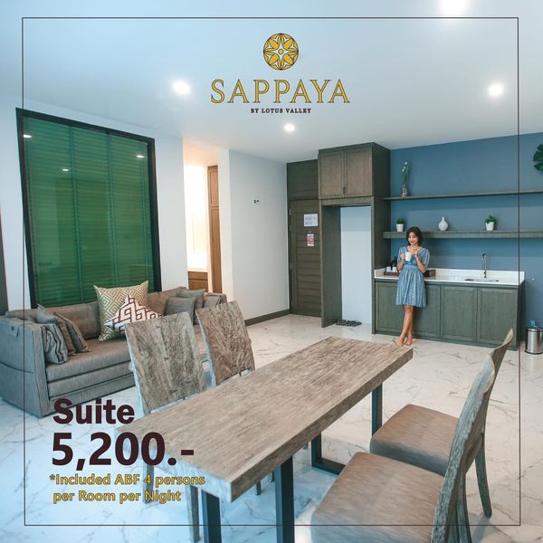 1 person furniture and SAPPAYA BYLTUVAL BY LOTUS VALLEY Suite 5 200 Included ABF persons per Room per Night