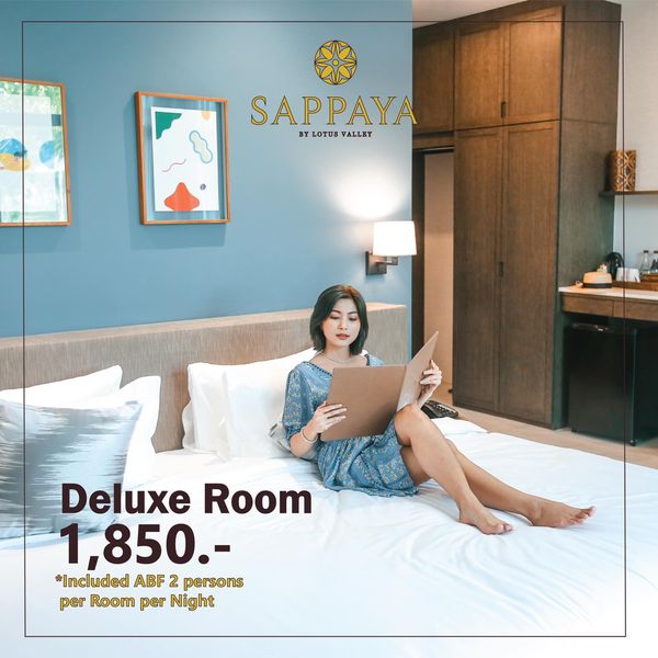 1 person furniture indoor and SAPPAYA LOTUS BYLOTUSVALLY VALLEY Deluxe Room 1 850 Included ABF 2 persons per Room per Night