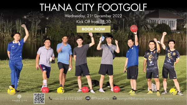 Thana City Country Club 8 people people standing ball outdoors and text