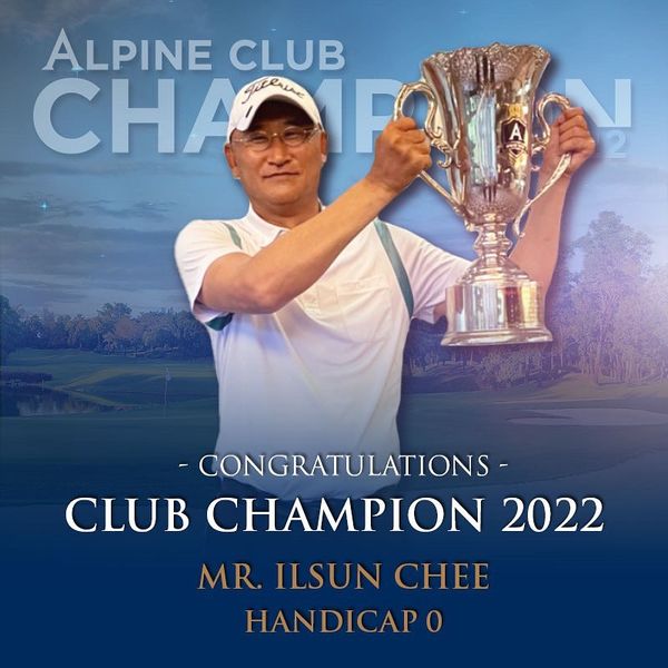 Alpine Golf Club 1 person and text