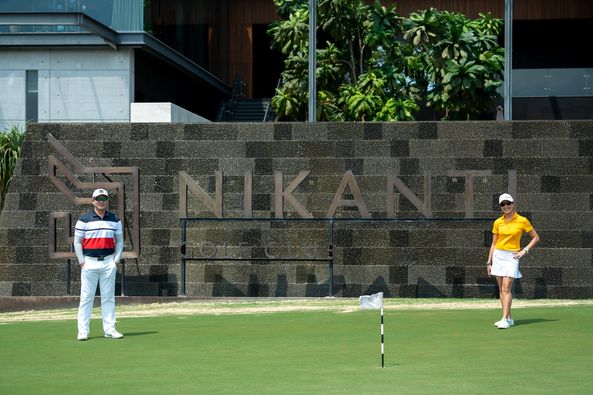 Nikanti Golf Club Nakhon Pathom 2 people people standing and outdoors