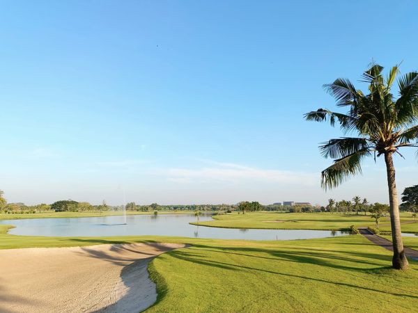 Bangpakong Riverside Country Club nature golf course and grass