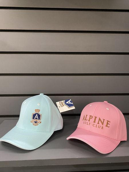 Alpine Golf Club nbsp hat and text