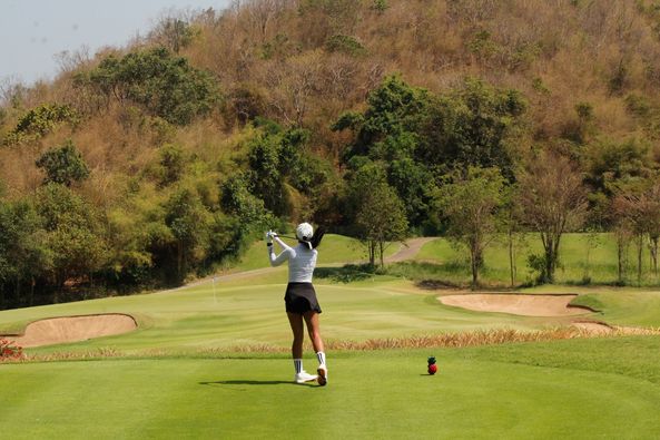 Banyan Golf Club Hua Hin 1 person playing a sport and nature