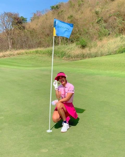 Banyan Golf Club Hua Hin 1 person playing a sport golf course and grass