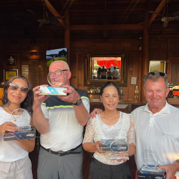 Banyan Golf Club Hua Hin 6 people and people standing