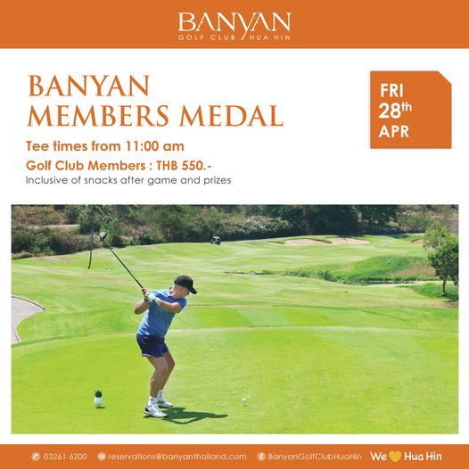 Banyan Golf Club Hua Hin 1 person and golfing