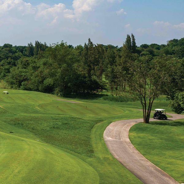 Banyan Golf Club Hua Hin golf golf buggy and golf course