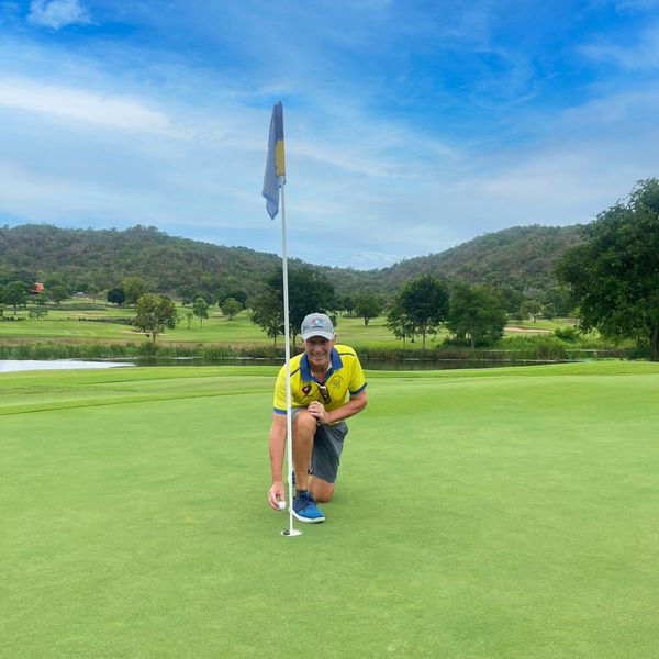 Banyan Golf Club Hua Hin 1 person golfing and golf course