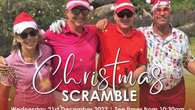          , with your favourite team of 4 players. Join us for this fun team format! Pick the best shot between of the four balls to record the best team score, low scoring aplenty! Special prizes for the best festive dressed golfer and golf cart sleigh.