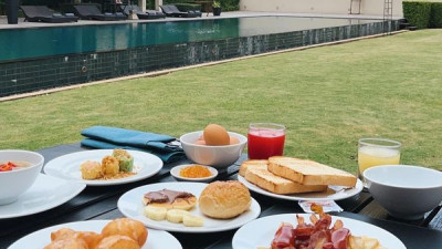 Breakfast had during a vacation time is one of the most joyous thing to die for.  Captured by Khun @dreamienatcha Don’t forget to share us @kirimaya_khaoyai your moment!