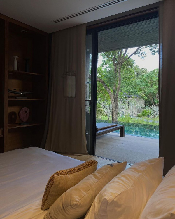 Kirimaya Khao Yai nbsp bed indoors bedroom and sliding door