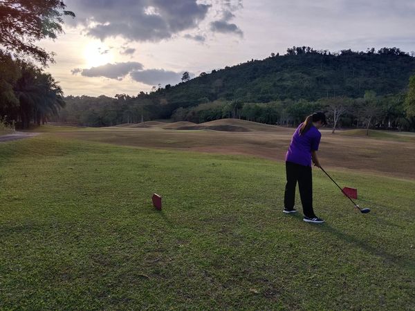 Wangjuntr Golf Park 1 person golfing nature grass and golf course