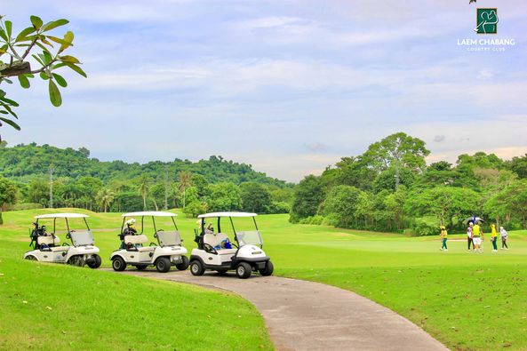 Laem Chabang International Country Club 5 people grass and nature