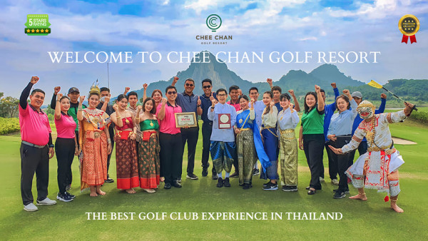 Chee Chan Golf 8 people people standing outdoors and 5SATNG CHEE CHAN WELCOME TO CHEE CHAN GOLF RESORT THE BEST GOLF CLUB EXPERIENCE IN THAILAND