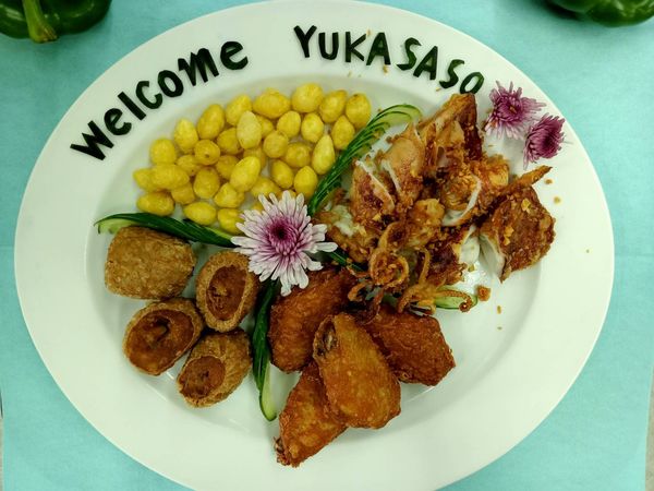 Pattaya Country Club food indoor and Welcome YUKA SASO