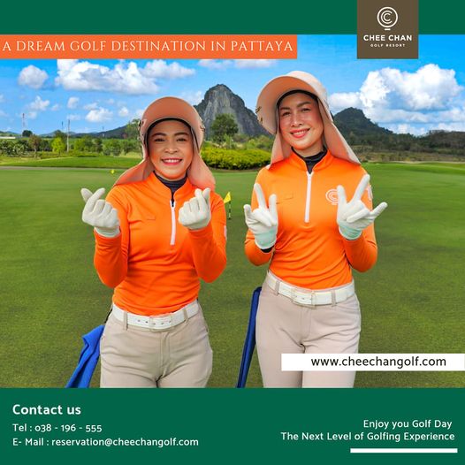 Chee Chan Golf 2 people people golfing golf course and ADREAM GOLF DESTINATION DREAGFINIPATTA IN CHEE CHAN RESORT Contact us Tel 038 196 555 Mail reservation cheechangolf com www cheechangolf com Enjoy you Golf Day The Next Level of Golfing Experience