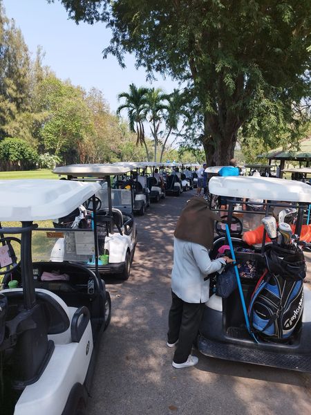 Bangpra Golf Club and Resort nbsp 2 people people golfing golf cart and golf course