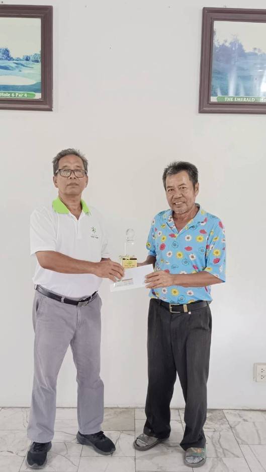 The Emerald Golf Club 2020 nbsp 2 คน และ ข้อความพูดว่า Hole lole ble 6 6Par4 Pa THEEMERALD THE EMERALD