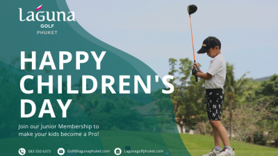 Happy Children's Day! Bring your kids to get a good dose of exercise and spend quality time playing Golf here in Laguna Phuket !