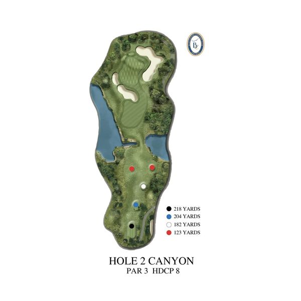 Blue Canyon Country Club 218 YARDS 204 YARDS 182YARDS ARDS 123 YARDS HOLE 2 CANYON PAR 3 HDCP 8