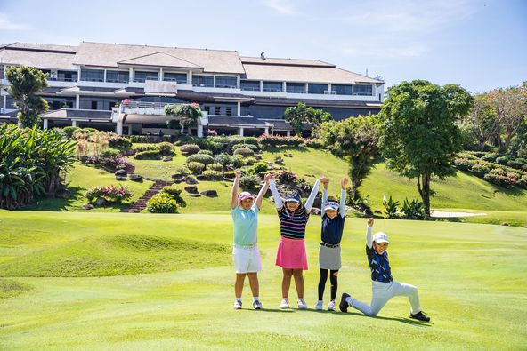 Blue Canyon Country Club 4 people people standing and grass