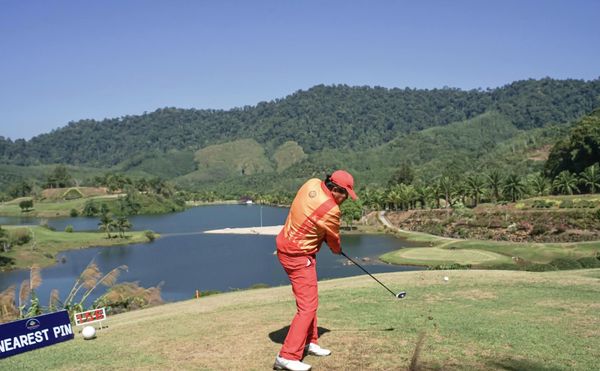 Katathong Golf Resort amp Spa 1 person golf course nature and EAREST PIN