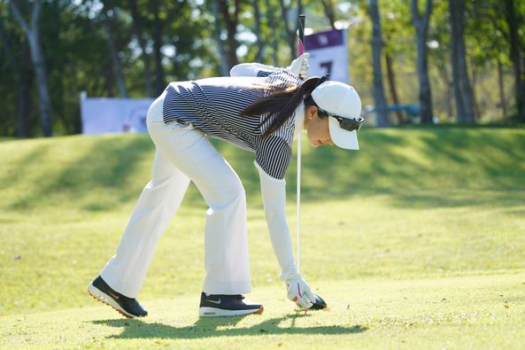 Blue Canyon Country Club 1 person playing a sport and grass