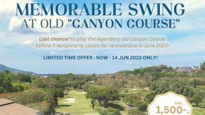 𝗟𝗮𝘀𝘁 𝗰𝗵𝗮𝗻𝗰𝗲! to play the legendary old Canyon Course before it temporarily closes for renovations in June 2023!