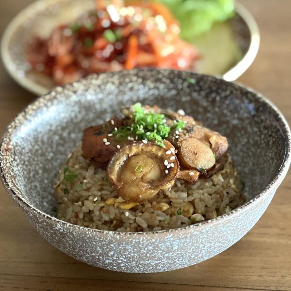 Blue Canyon Country Club fried rice shiitake mushrooms and tofu