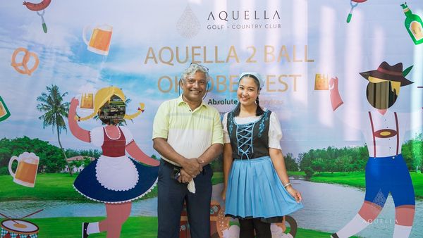 Aquella Golf amp Country Club 3 people dirndl and text